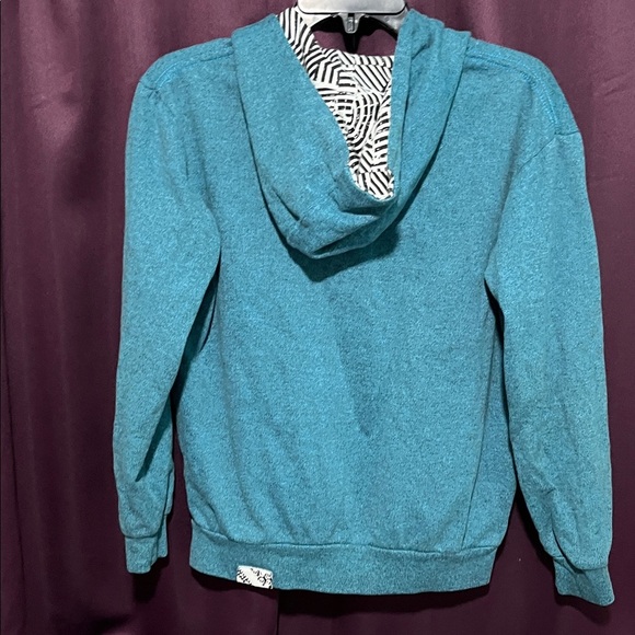 Shaun White Teal Zip-Up Hoodie for Men - Picture 4 of 4